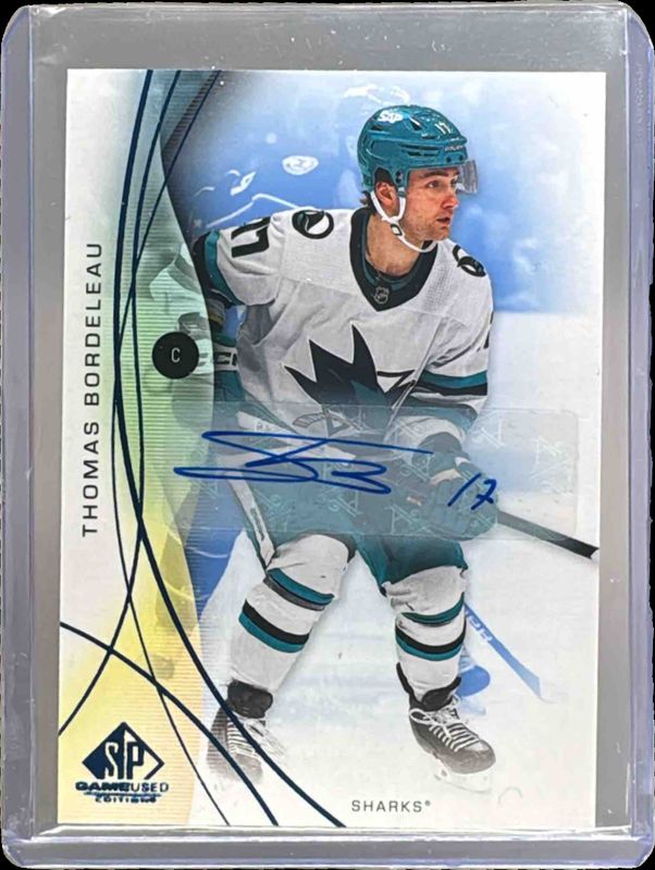 2024 SP Game Used #25 Base Autographs - Blue