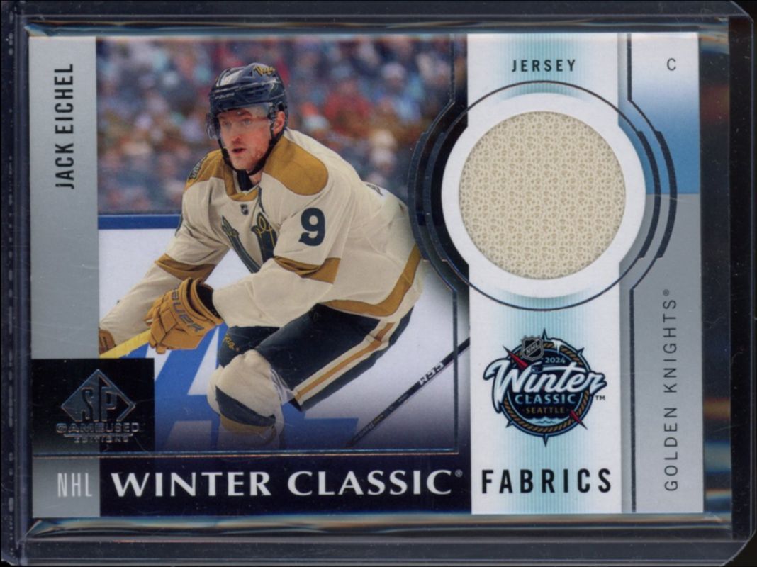Jack Eichel 2024 SP Game Used #WCF-8 2024 Winter Classic Fabrics RAW