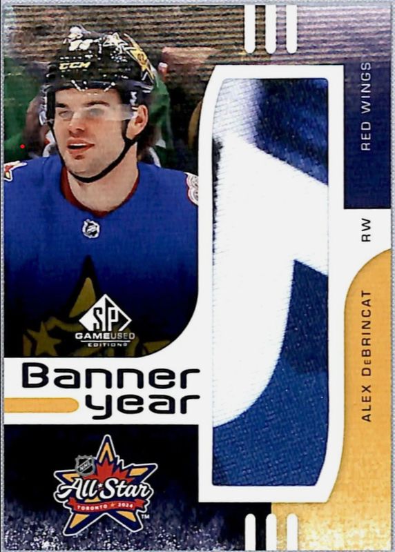 Alex DeBrincat 2024 SP Game Used #BYAS-AD 2024 All Star Game Banner Year Relics RAW