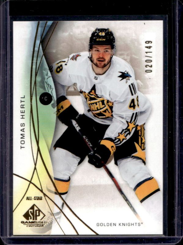 Tomas Hertl 2024 SP Game Used #164 Gold /149 RAW