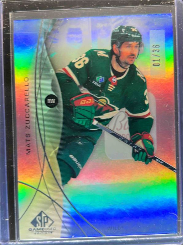 Mats Zuccarello 2024 SP Game Used #114 Rainbow Foil /78 RAW