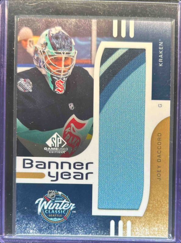 2024 SP Game Used #BYWC-JD 2024 Winter Classic Banner Year Relics