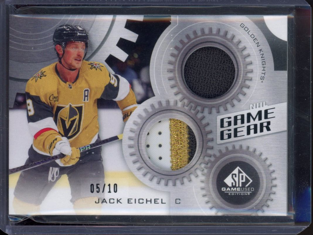Jack Eichel 2024 SP Game Used #GG-JE Game Gear /10 RAW