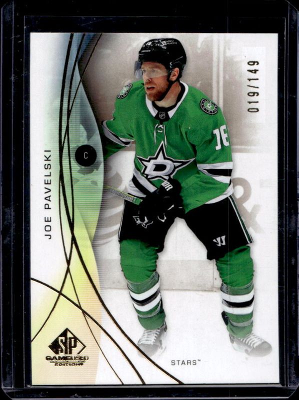 Joe Pavelski 2024 SP Game Used #185 Gold /149 RAW
