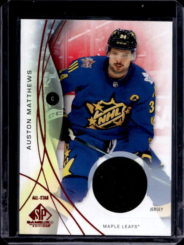 Auston Matthews 2024 SP Game Used #132 Red RAW