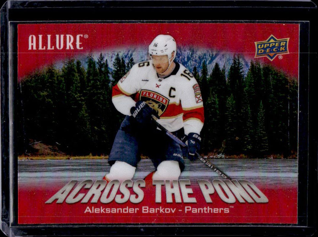 Aleksander Barkov 2024 Upper Deck Allure #ATP-6 Across the Pond RAW