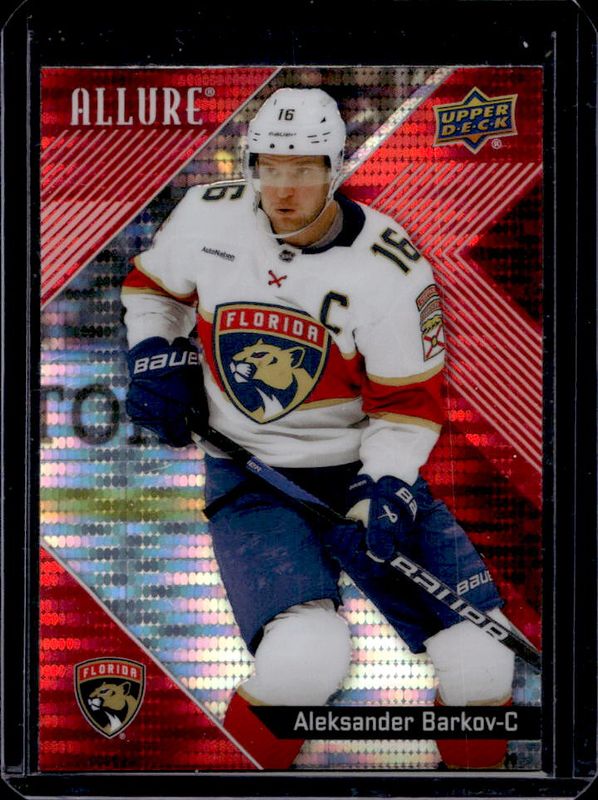 Aleksander Barkov 2024 Upper Deck Allure #1 Red Rainbow RAW