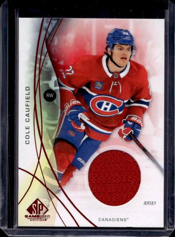 Cole Caufield 2024 SP Game Used #105 Base Jersey - Red RAW