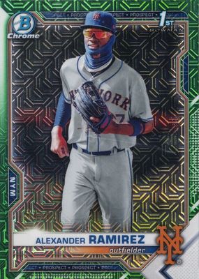 2021 Bowman Chrome Mega Box #BCP-208 Prospects - Green Refractor /99 (1st)