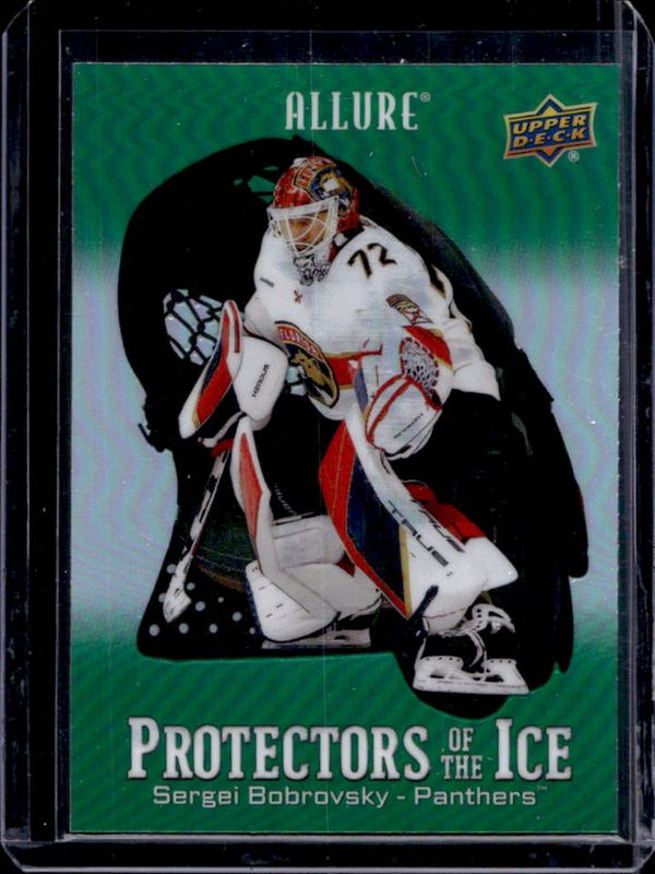 Sergei Bobrovsky 2024 Upper Deck Allure #PI-7 Protectors of the Ice - Green RAW
