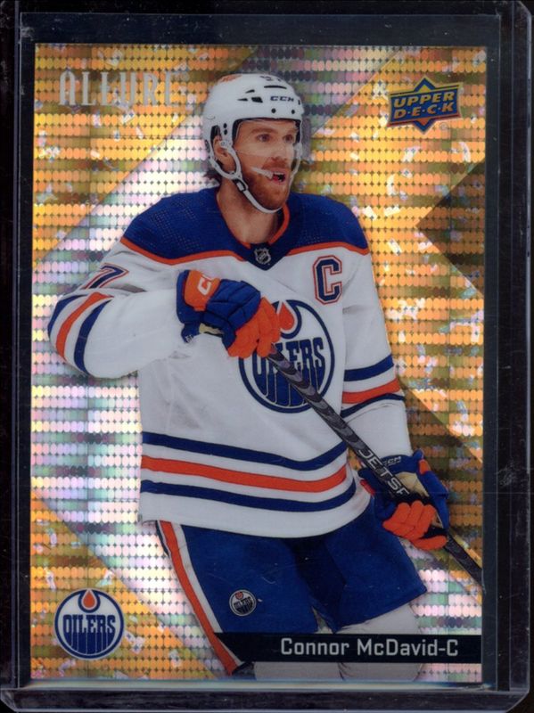 Connor McDavid 2024 Upper Deck Allure #97 Glitter Bomb Gold /199 RAW