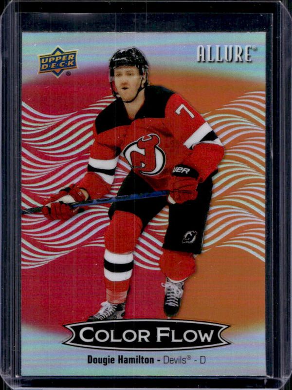 Dougie Hamilton 2024 Upper Deck Allure #CFL-6 Color Flow - Red-Orange RAW