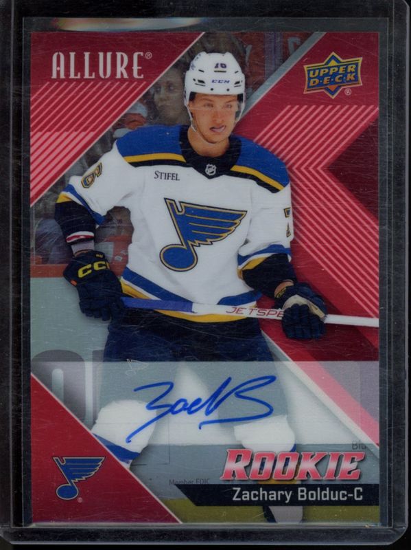Zachary Bolduc 2024 Upper Deck Allure #102 Autographs - Red Rainbow Rookie RAW