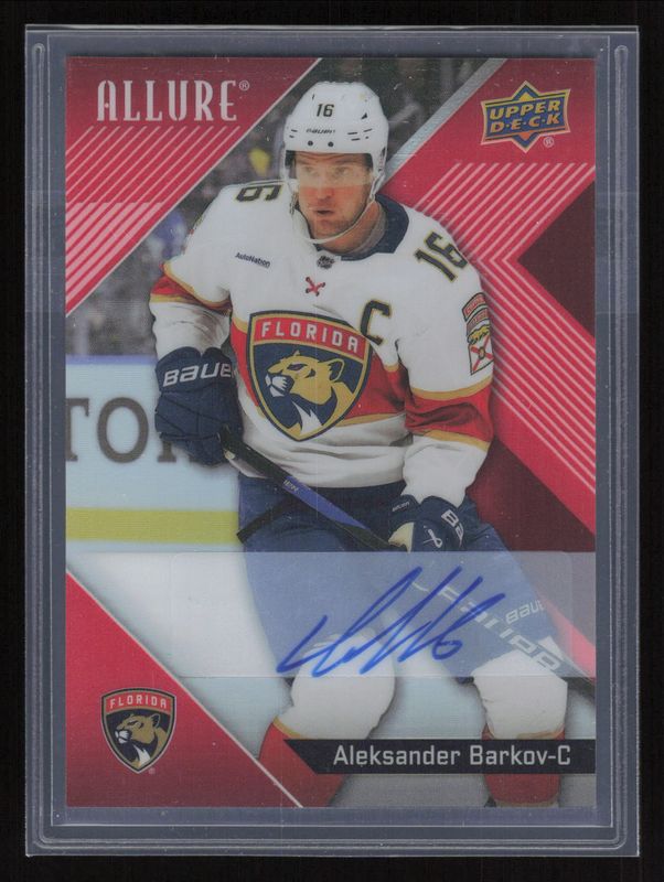 Aleksander Barkov 2024 Upper Deck Allure #1 Autographs - Red Rainbow RAW