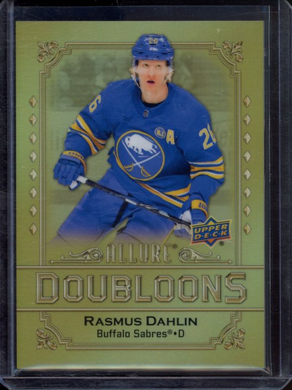 Rasmus Dahlin 2024 Upper Deck Allure #DB-94 Doubloons RAW
