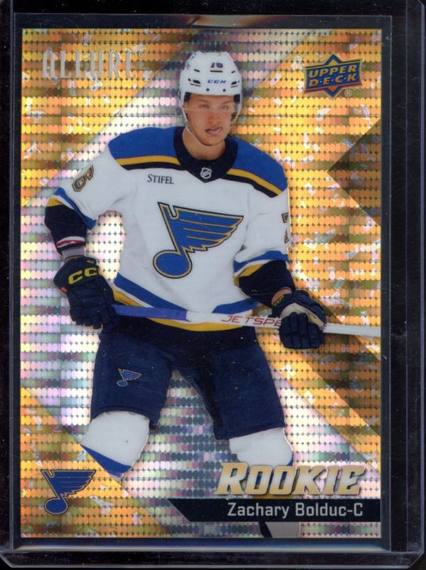Zachary Bolduc 2024 Upper Deck Allure #102 Glitter Bomb Gold /199 Rookie RAW