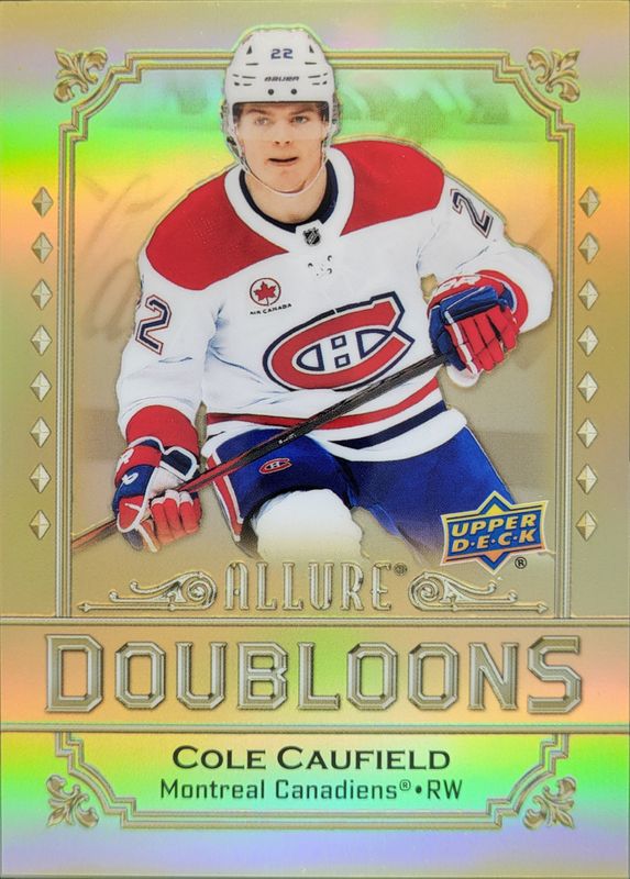 Cole Caufield 2024 Upper Deck Allure #DB-2 Doubloons RAW