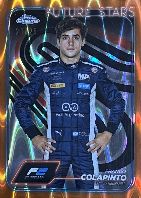 2024 Topps Chrome Formula 1 #24 Orange RayWave Refractor /25