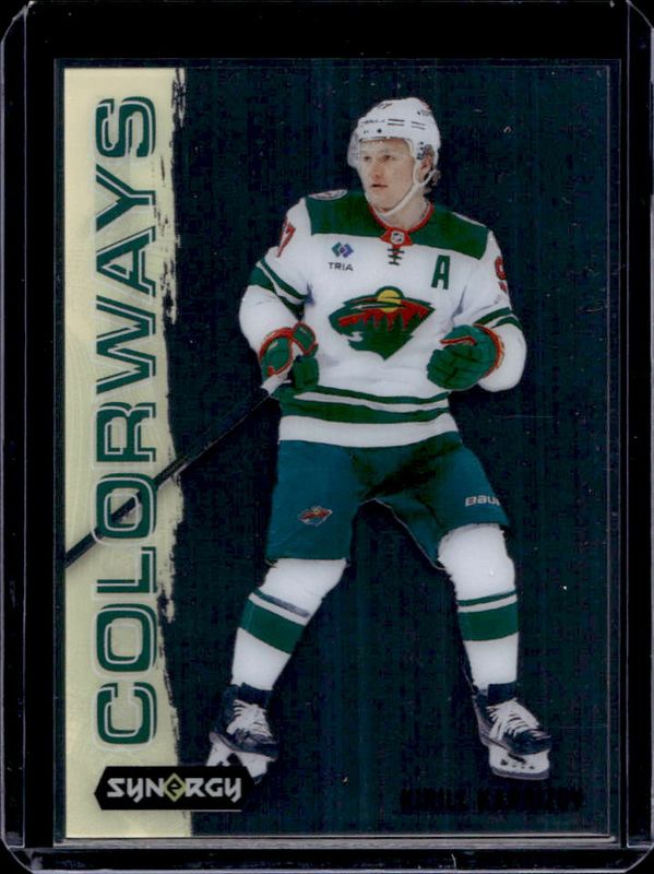 Kirill Kaprizov 2024 Upper Deck Synergy #L-45 Colorways - Yellow Neon RAW