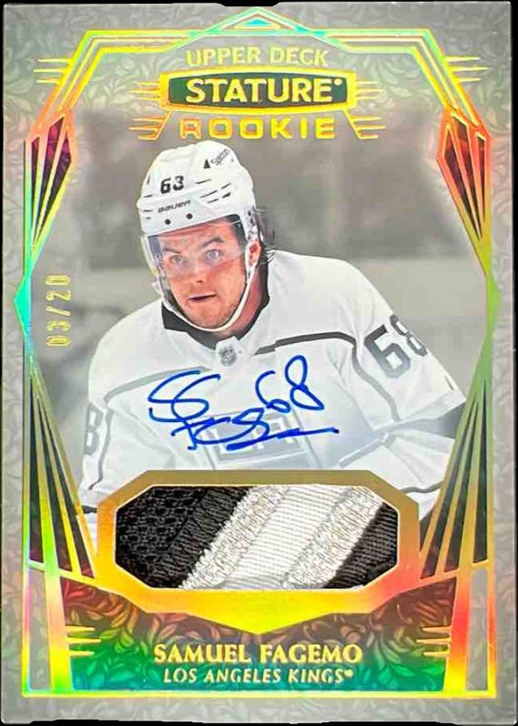 2024 Upper Deck Stature #145 2022-23 Update Design Variant Auto - Memorabilia