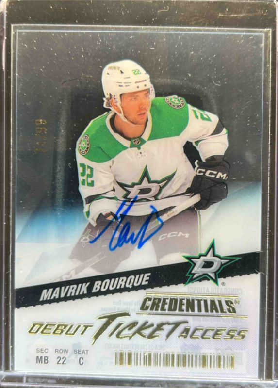 2024 Upper Deck Credentials #DTAA-MB Acetate Debut Ticket Access Auto /99