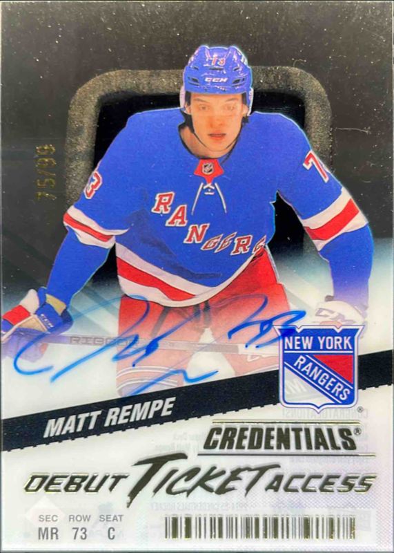 2024 Upper Deck Credentials #DTAA-MR Acetate Debut Ticket Access Auto /99