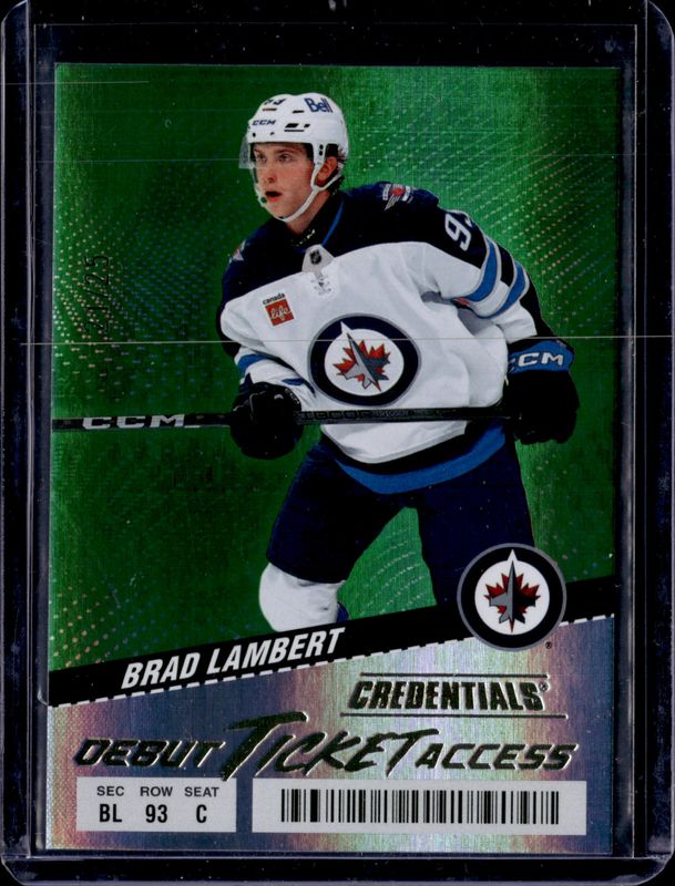 2024 Upper Deck Credentials #117 Debut Ticket Access - Green /25