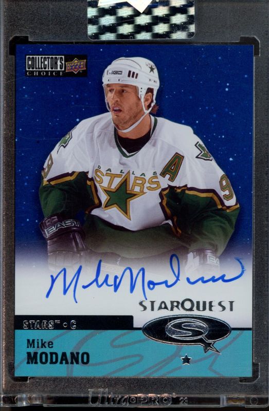 Mike Modano 2024 Upper Deck Clear Cut #CSA-MM 1997-98 Collector's Choice Starquest RAW