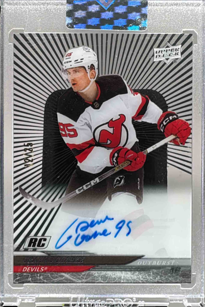 Graeme Clarke 2024 Upper Deck Clear Cut #CC-GC Outburst /25 Price