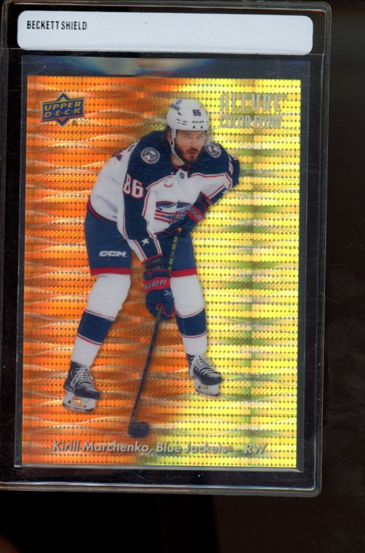 Kirill Marchenko 2023 Upper Deck Allure #CF-19 Color Flow - Yellow Orange Spectrum /199 RAW
