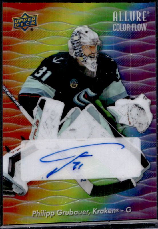 2023 Upper Deck Allure #CFA-PG Color Flow Auto - Full Rainbow