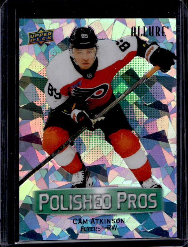 Cam Atkinson 2023 Upper Deck Allure #PP-9 Polished Pros - Green /249 RAW