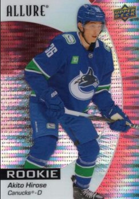 Akito Hirose 2023 Upper Deck Allure #146 Red Rainbow Rookie RAW