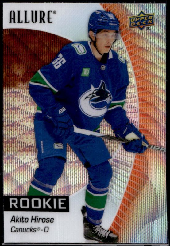 Akito Hirose 2023 Upper Deck Allure #146 Orange Slice Rookie RAW