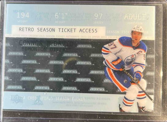 2023 Upper Deck Credentials #1997-CM 1997 Season Ticket - Acetate