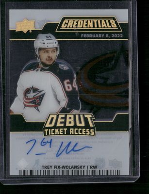 2023 Upper Deck Credentials #DTA-TF 2022 Upper Deck Credentials Update: Debut Ticket Access Autographs - Acetate /99