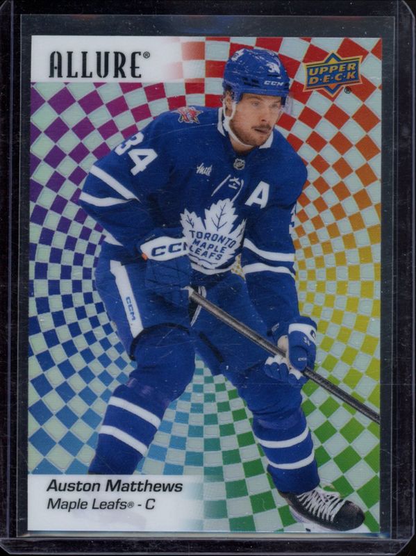 Auston Matthews 2023 Upper Deck Allure #48 Hypnosis RAW