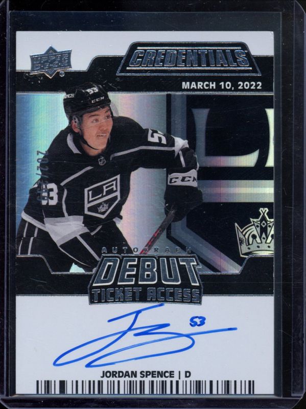 2023 Upper Deck Credentials #DTAA-JO 2022 Upper Deck Credentials Update: Debut Ticket Access Autographs /299