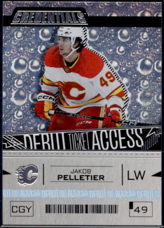 Jakob Pelletier 2023 Upper Deck Credentials #157 Base /999 Rookie RAW
