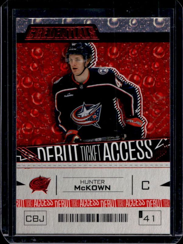 Hunter McKown 2023 Upper Deck Credentials #123 Red /349 Rookie RAW
