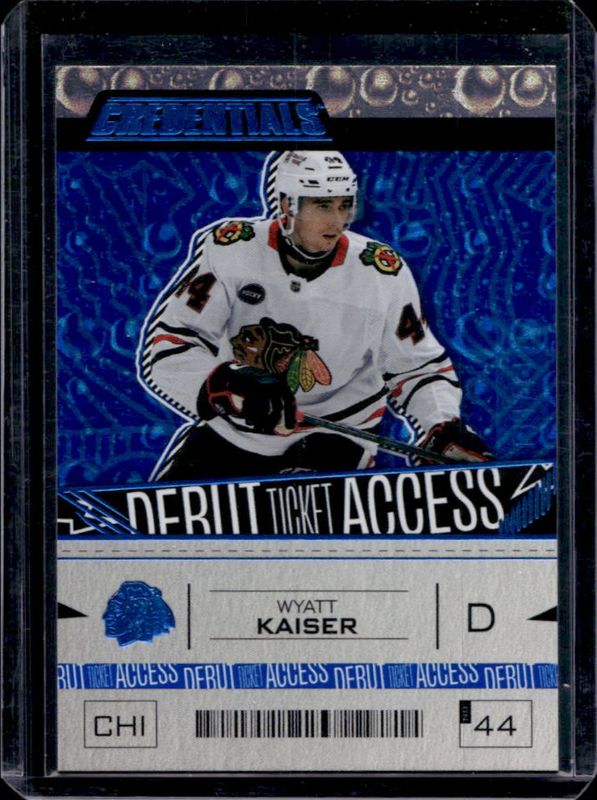 Wyatt Kaiser 2023 Upper Deck Credentials #145 Blue /149 Rookie RAW
