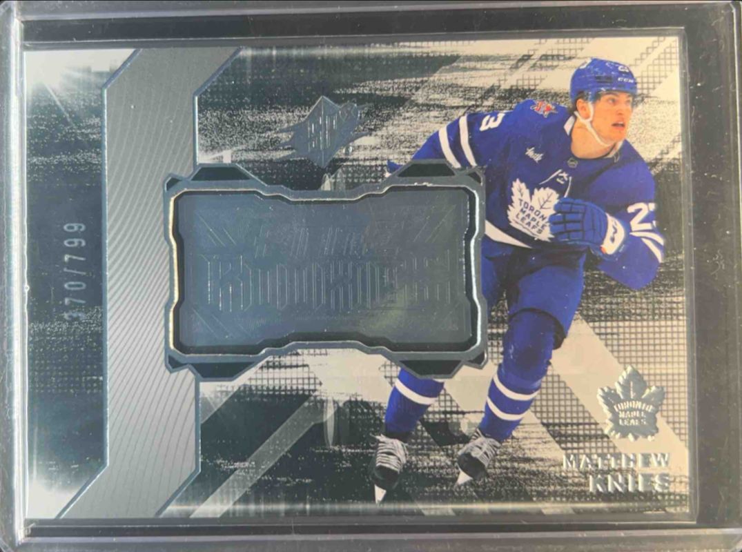 Matthew Knies 2023 SPx #F-3 Finite Rookies /799 RAW