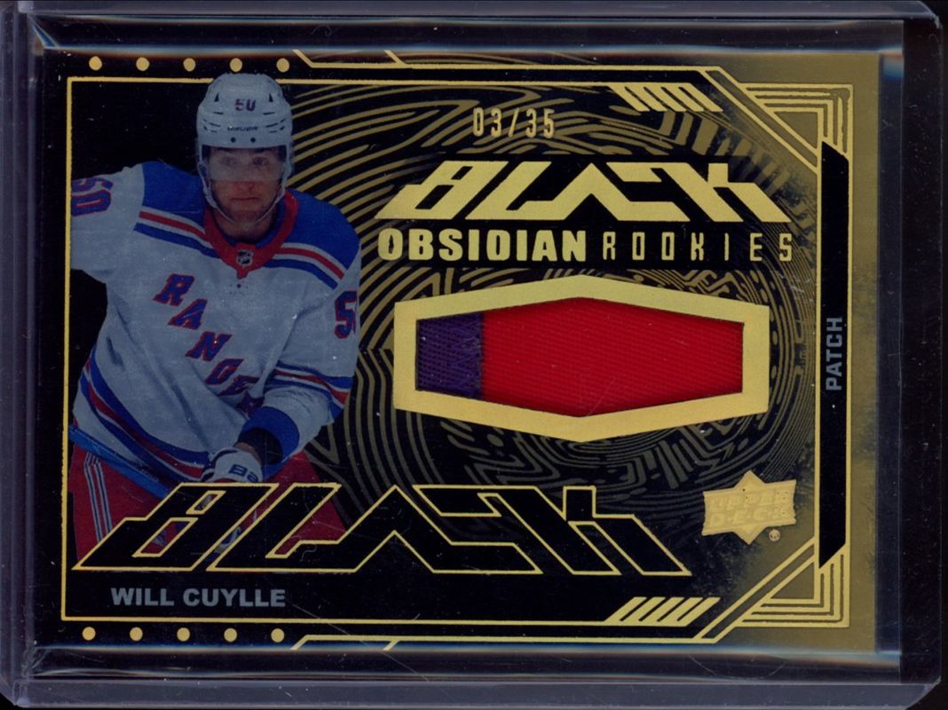 Will Cuylle 2023 SPx #ORJ-WC UD Black Obsidian Rookie Patch - Gold /35 RAW