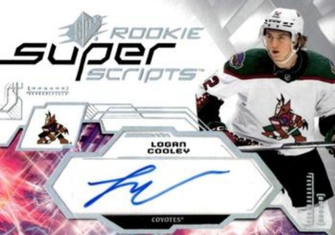 Logan Cooley 2023 SPx #SSR-LC Rookie Superscripts RAW