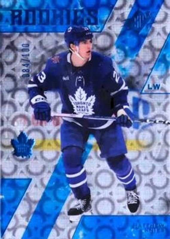 Matthew Knies 2023 SPx #134 Radiance /100 Rookie RAW