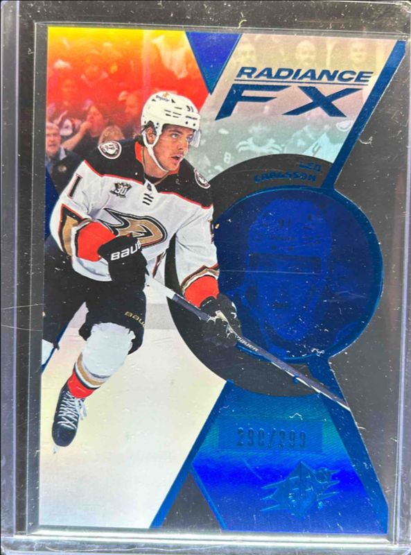 Leo Carlsson 2023 SPx #RFX-83 Radiance FX - Blue /299 Rookie RAW