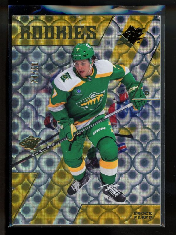 Brock Faber 2023 SPx #107 Grand Finale /50 Rookie RAW