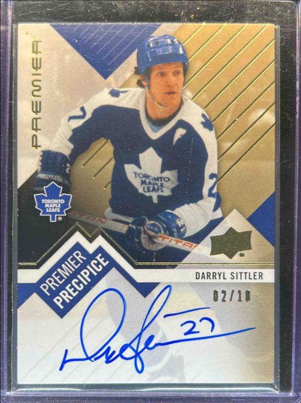 2023 Upper Deck Premier #PPL-SI Premier Precipice Auto Legends - Gold /10