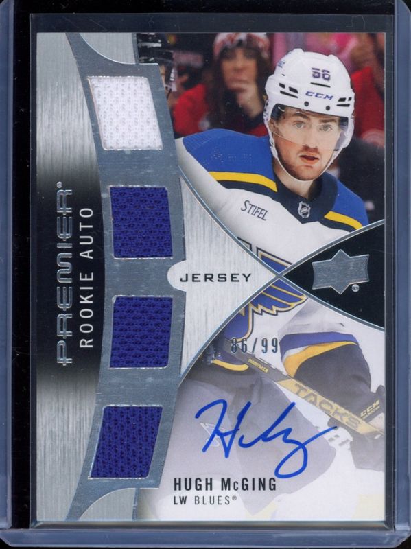 2023 Upper Deck Premier #PRA-HM 2023 Premier Rookie Auto - Jersey /25