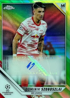 2021 Topps Chrome UEFA Champions League #CA-DS Autographs - Neon Green Refractor /99
